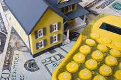 mini house and calculator image