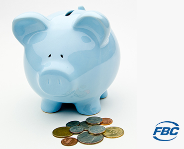piggy bank blue pig money change saving income splitting