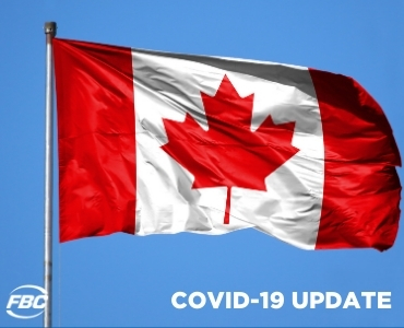 Federal Government Canada COVID Update Flag Background