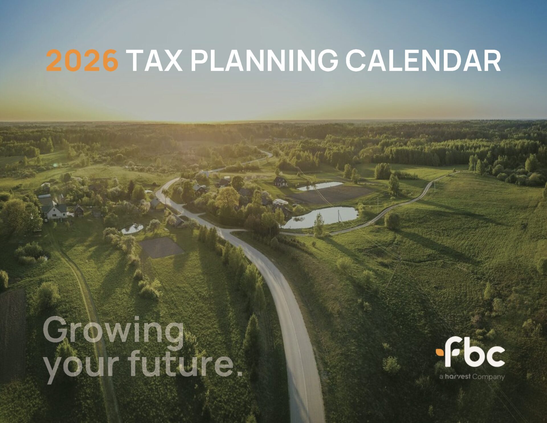 2026 Tax Calendar Cover
